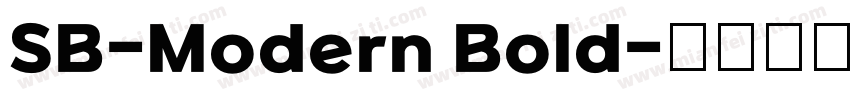SB-Modern Bold字体转换